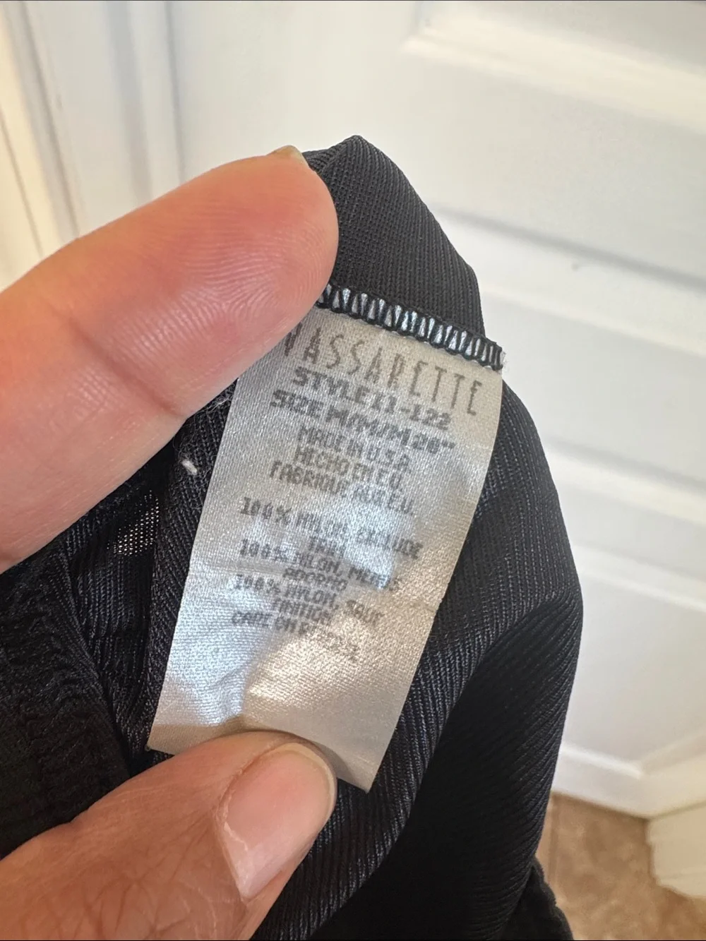 Vassarette Black Lined Half Slip